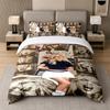 3Pcs Bed Set,Sabrina Carpenter 1 Duvet Cover and 2 Pillowcases, Printed Bedding Decor For Guest Room