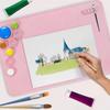 Kid Color Craft Educational Silicone Drawing Mat Washable Easy Clean Non-sticky Graffiti Reuse Pad Non Slip Painting Palette Cup