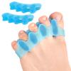 1 Pair Gel Toe Spacers for Women Men Gel Foot Pain Relief Bunion Corrector Toe Separators for Overlapping Toes