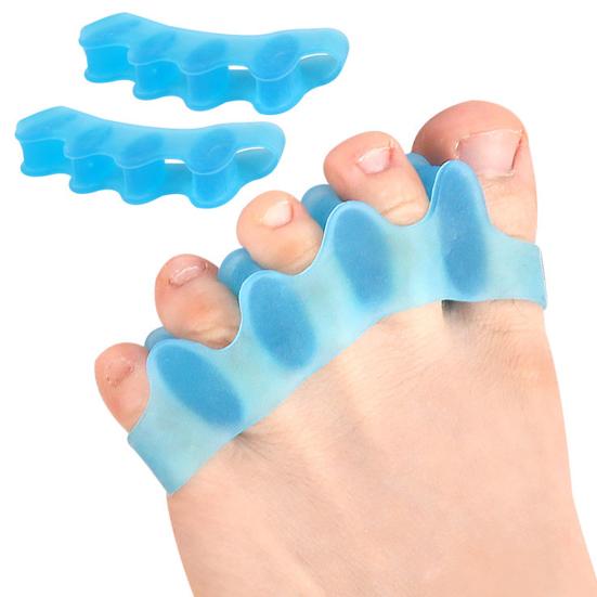 1 Pair Gel Toe Spacers for Women Men Gel Foot Pain Relief Bunion Corrector Toe Separators for Overlapping Toes