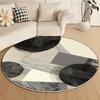 Modern Abstract Round Carpet for Living Room Decoration Bedroom Bedside Large Rugs Lounge Office Washable Non-slip Floor Mats