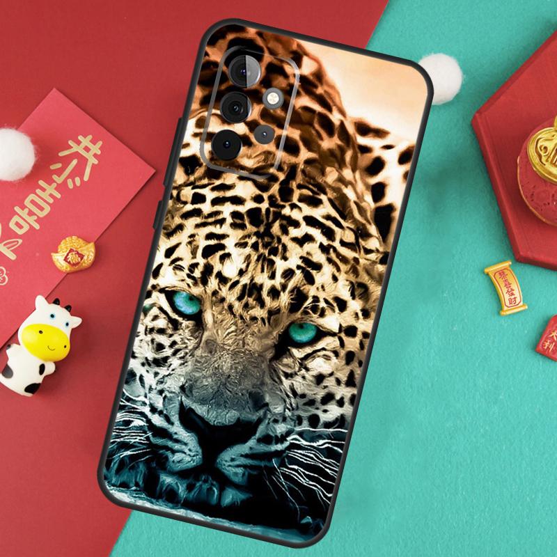 Чехол для Samsung Galaxy A17 A55 A35 A15 A32 A52 A13 A33 A53 A14 A34 A54 A06 A16 A26 A36 A56 с изображением Гепарда, Пантеры, Снежного Барса