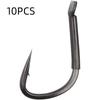 Reinforced Black Carp Fishing Hooks Offset Wide-Gape Giant Fish Hook Angle Fishing Hook Large Carp Black Carp Anchor Hooks Tug-of-War Sturgeon Hooks