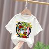Dragon Ball Футболка для мальчиков белая хлопковая Футболки с коротким рукавом для малышей Сон Гоку Мультяшная летняя одежда Каваи Топы Подарки на день рождения