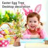 Искусственное 18-дюймовое предварительно освещенное пасхальное дерево, настольный декор с изящными украшениями