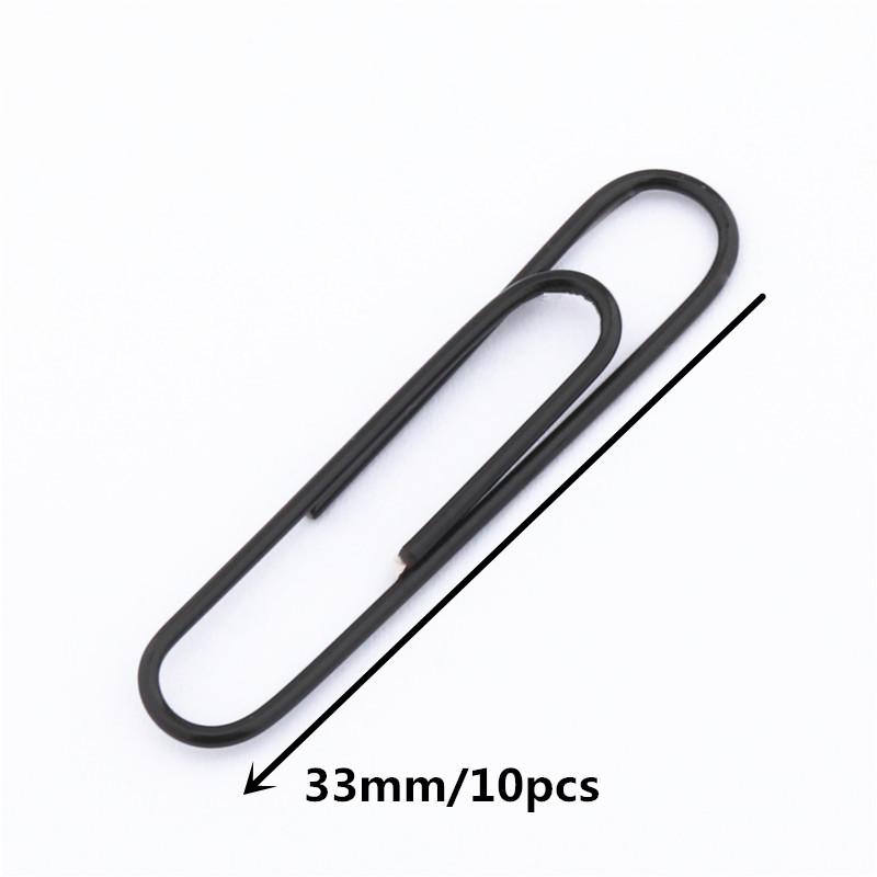 10 Colors Accessories Paper Clips Notebook Memo Pad Filing Bookmark binder Paperclips Student Office Binding Supplies Stationary