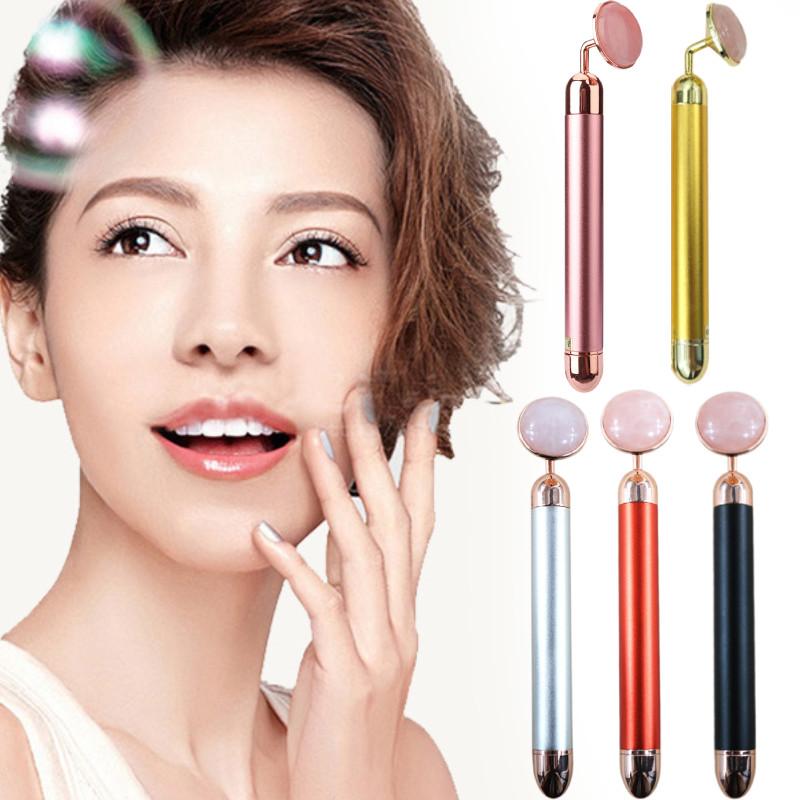 Премиальный электрический нефритовый бьюти-роллер с вибрационной функцией для ухода за лицом и расслабления