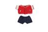 AXLUCE Plush Clothes - Plush Toy - Clothes - 20cm - Stadium Jacket and Pants Doll (Red)