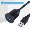 USB 3.0 Mount CableUSB Extension Flush, Dash, Panel Mount Cable, for Car, Boat, Motorcycle (1M)