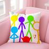Creative Animated American Art AAlan Becker Cushion Cover Pillow Case Soft Skin Friendly Fabric  Concealed Zipper
