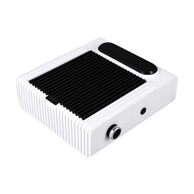 Мощный пылесос для ногтей с регулируемой скоростью, 80 Вт, с малошумным пылесборником для ногтей и сеткой-фильтром