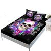 Popular Halloween Skeleton Three-Piece Mattress Bedding Four-Piece Mattress Protective Cover Batch