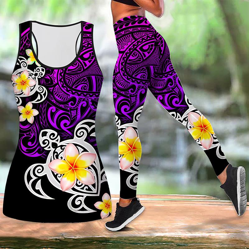 Ретро-принт Йога-костюм для женщин Модные леггинсы для тренировок Фитнес Спортивные повседневные штаны для йоги