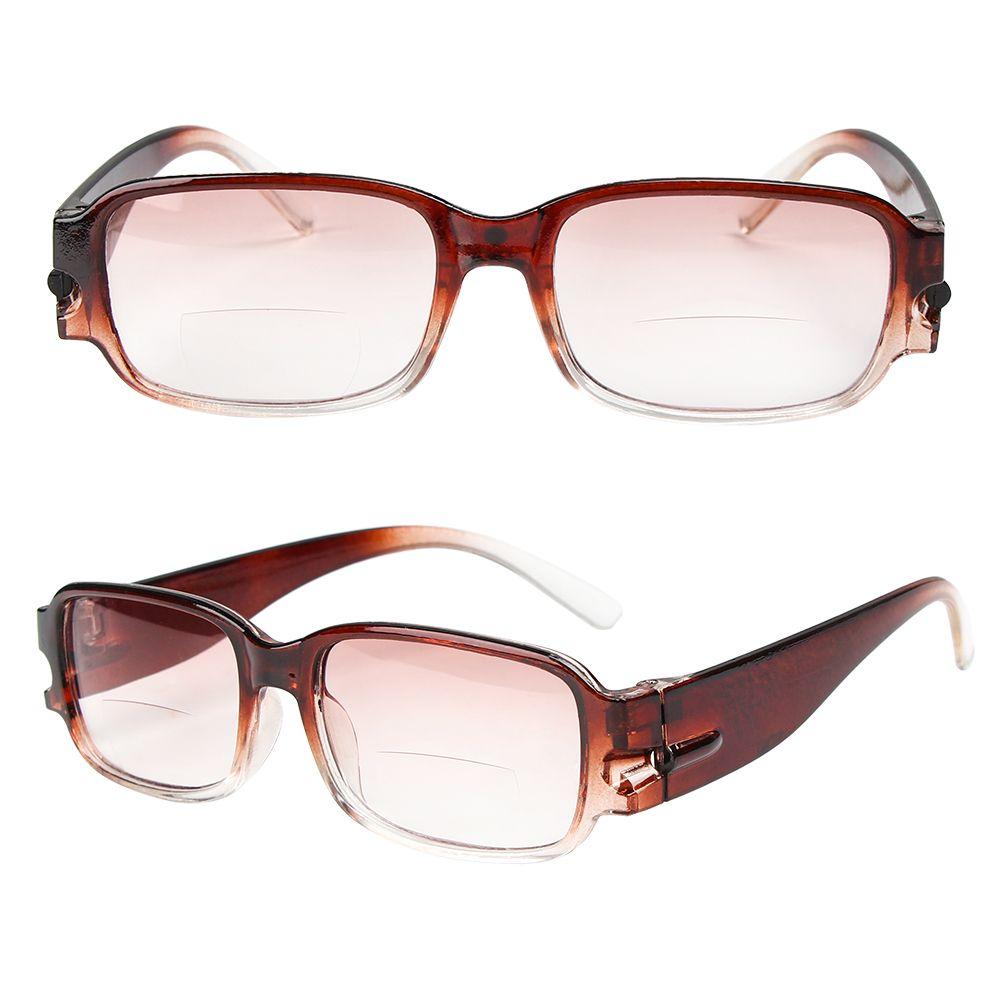 Men Women Dual-use Near-far Light Resin Reading Glasses Presbyopia Eyeglasses Read Eyewears