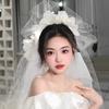 Элегантная фотография повязка на голову вуаль свадебные аксессуары для волос изысканный головной убор невесты женщины