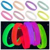 Rubber Luminous Bracelet Silica Gel Wristband Fashion Jewelry Silicone Bracelet Party