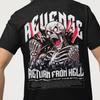 Revenge Skull Graphic T-Shirt | Return From Hell Gothic Skeleton Tee | Dark Aesthetic Streetwear | Heavy Metal Unisex Shirt