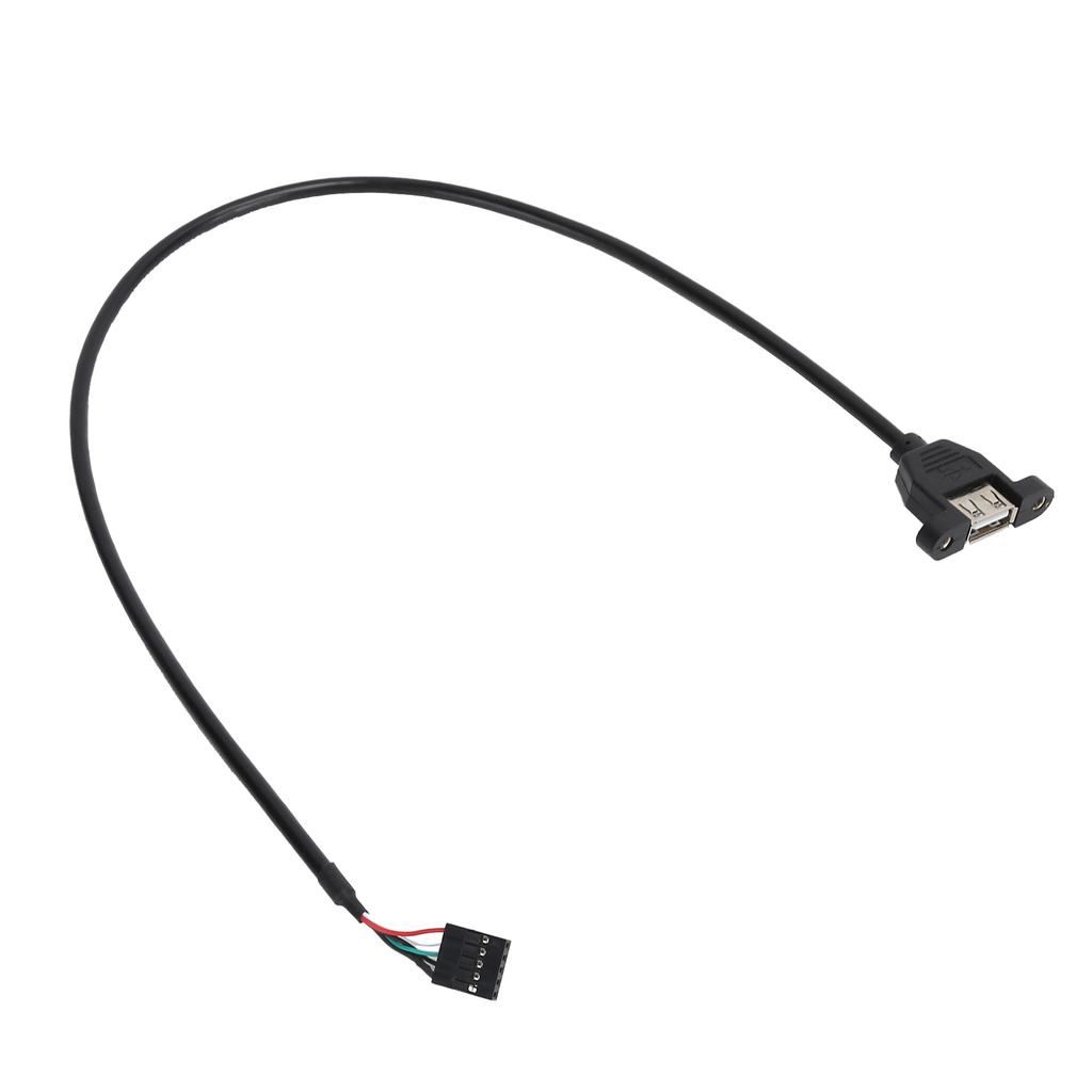Удлинительный кабель USB2.0 гнездо на 5-контактное гнездо для материнской платы, высококачественная передача, встроенный удлинительный кабель(0,3 метра )