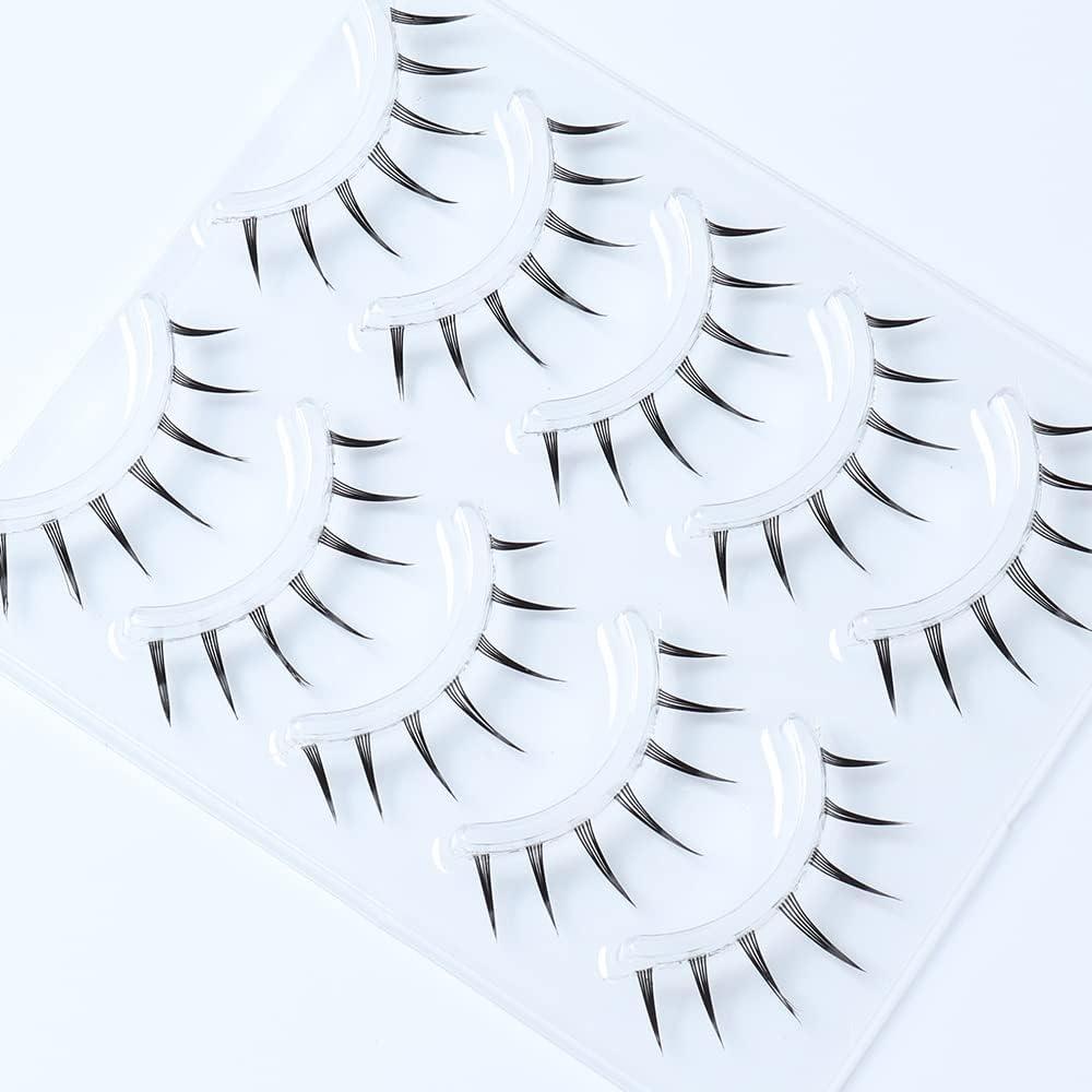 Emotao NatUraL Ресницы U L Короткие Oc Ручной работы Актриса cospLay Jirai M9 01 5 пар