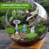 12 Pcs Artificial Moss Stones Moss Ball Small Middle Big Moss Rock Green Moss Balls Decorative