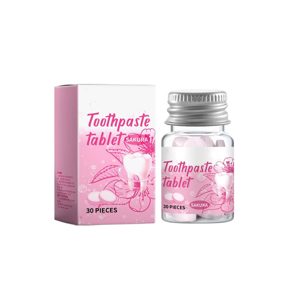Твердые таблетки зубной пасты для глубокой очистки зубов, ухода за полостью рта, желтых зубов, грязи, очищения, портативные таблетки зубной пасты