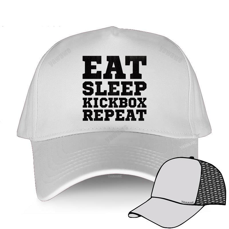 Роскошная кепка, модная хлопковая солнцезащитная шляпа унисекс, EAT SLEEP KICKBOX REPEATAHX, новая регулируемая шляпа, мужские бейсболки в простом стиле