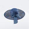 Summer big-brimmed beach hat, children's bow, seaside vacation sunscreen visor, hot-selling foldable straw hat