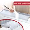 Силиконовый брызговик для раковины, защита от брызг при мытье овощей, нескользящий, многоразовый, для края столешницы кухонной раковины, щиток от брызг