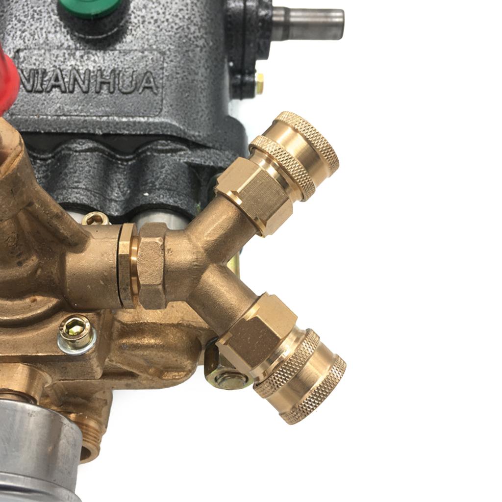 Садовый шланг с быстрым соединением, тройной разветвитель, адаптер 3/8 дюйма, соединители для шланга для воды, быстроразъемные соединения, мойка высокого давления для автомобиля