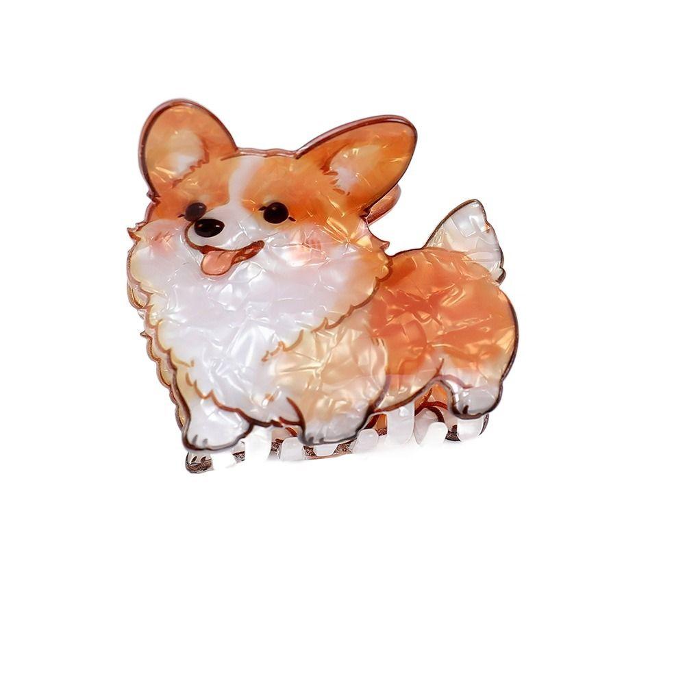 Printed Dog Cute Puppy Claw Clip Cartoon Shark Clip Cartoon Girls Hair Clip Gifts