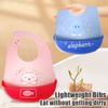 6-speed Adjustable Silicone Bib for Baby Food Grade Silicone, Waterproof, Anti-food Fall, Super Soft, No Pressure On the Neck