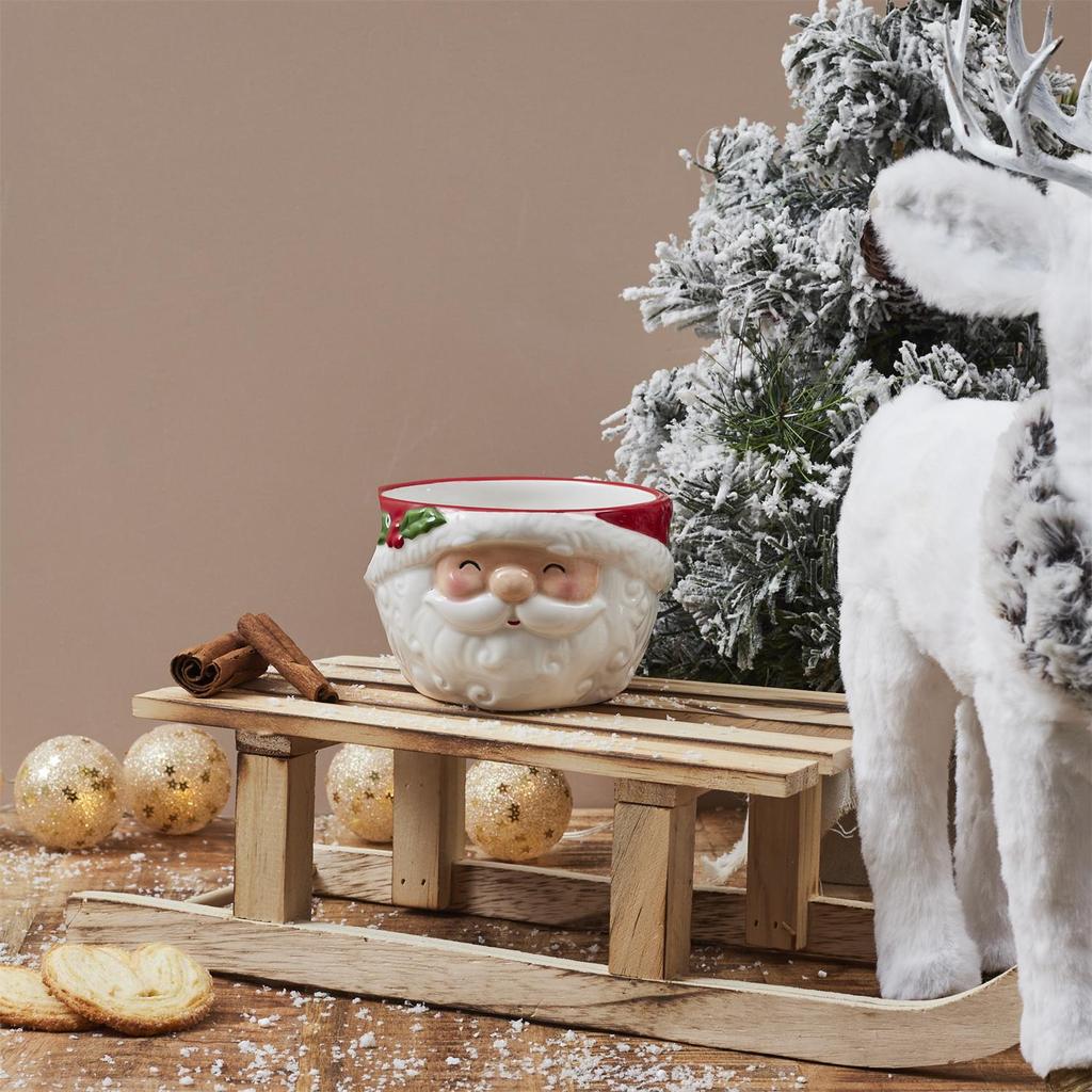 Christmas Bowl With Santa Claus Motif, Ceramic, 200 Ml