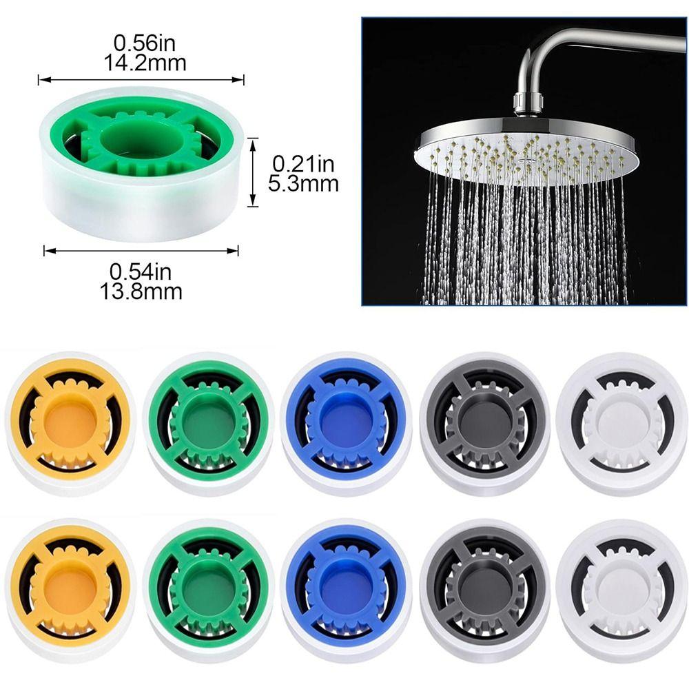Пластик Ограничитель потока воды Смеситель Экономия воды Таблетка Душевая лейка Ограничитель Фиксированная душевая лейка