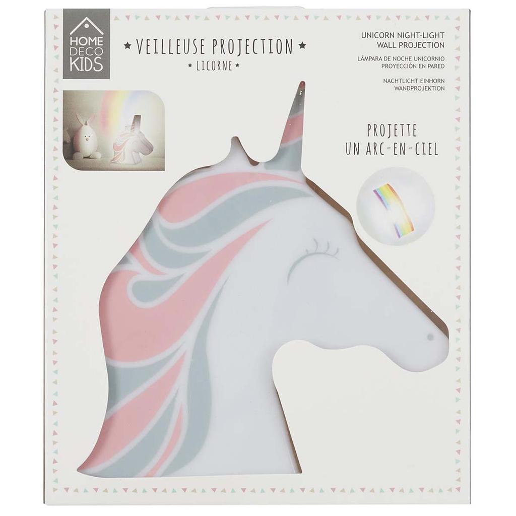 Les Trésors De Lily [A0888] - Настенный проекционный ночник 'Licorne My Unicorn' белый разноцветный - 15. 5x13x4. 5 см