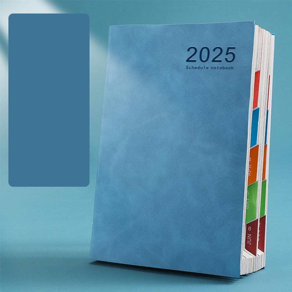 PU 2025 Планировщик Блокнот Утолщенный Планировщик Плана Плана 2025 A5 Повестка Дня Блокнот Школьный Офис