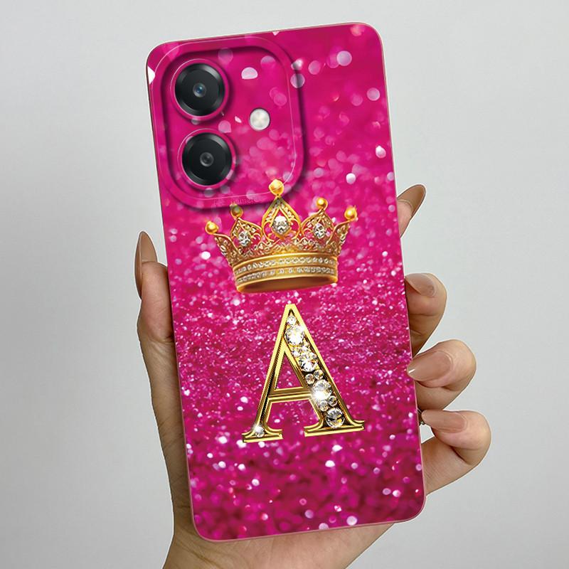 Чехол для Oppo A60 5G Силиконовый Чехол с Буквой Короны Ударопрочный Чехол Для OPPO A3 5G CPH2683 Чехол Для OPPO A3X A 3X A40 A40m 4G Чехол для Телефона