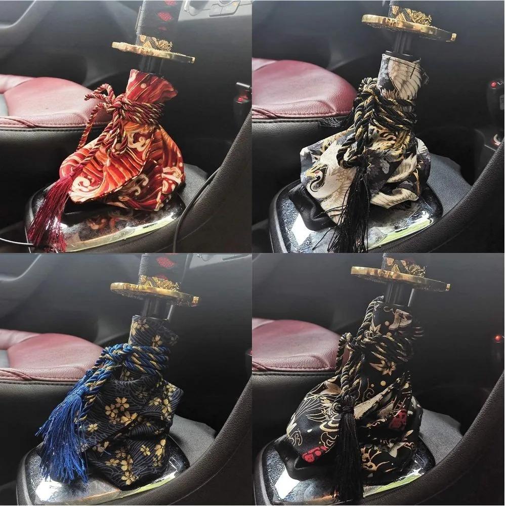Универсальный JDM Samurai Gearbox Gear Decoration Parts Lever Cover Racing Switch Knob Collars Cover Car Accessories