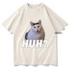 Cute Huh Cat Meme T Shirts Funny Cool Classic Men/Women Clothing Harajuku Aesthetic Tshirt Vintage Unisex Streetwear Cotton Tops