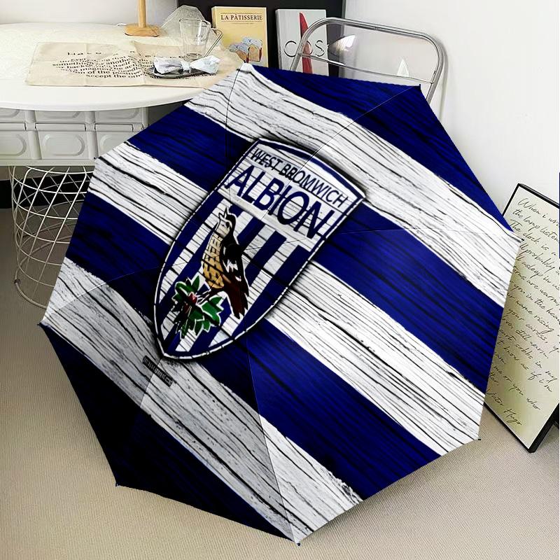 Bromwich Albion Automatic Folding Umbrella - 8-Rib Travel Umbrella with Auto Open/Close & Portable Gifts for holidays or birthdays