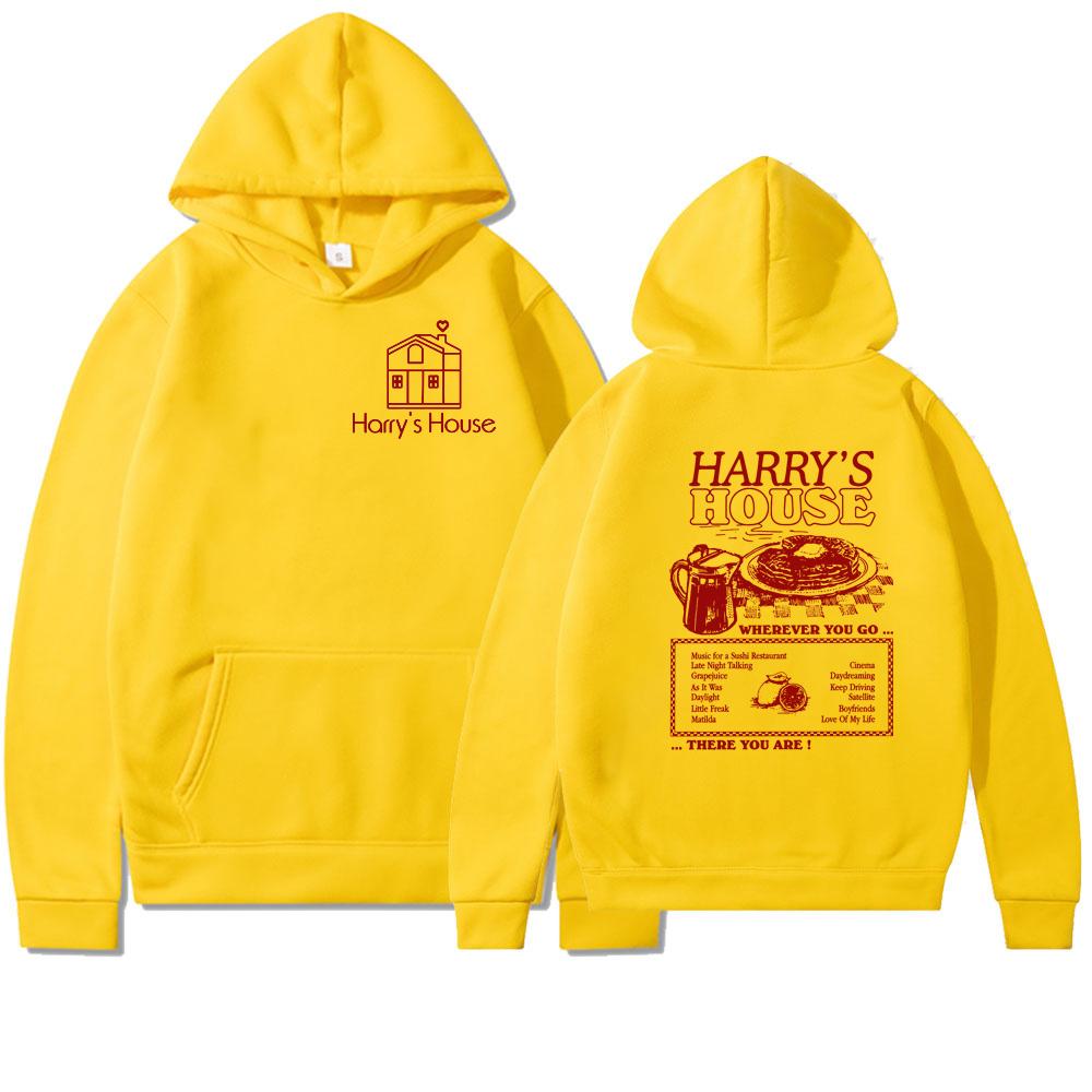 Vintage Harry's House Hoodie Double Side Print Harry's House Track List Pullover