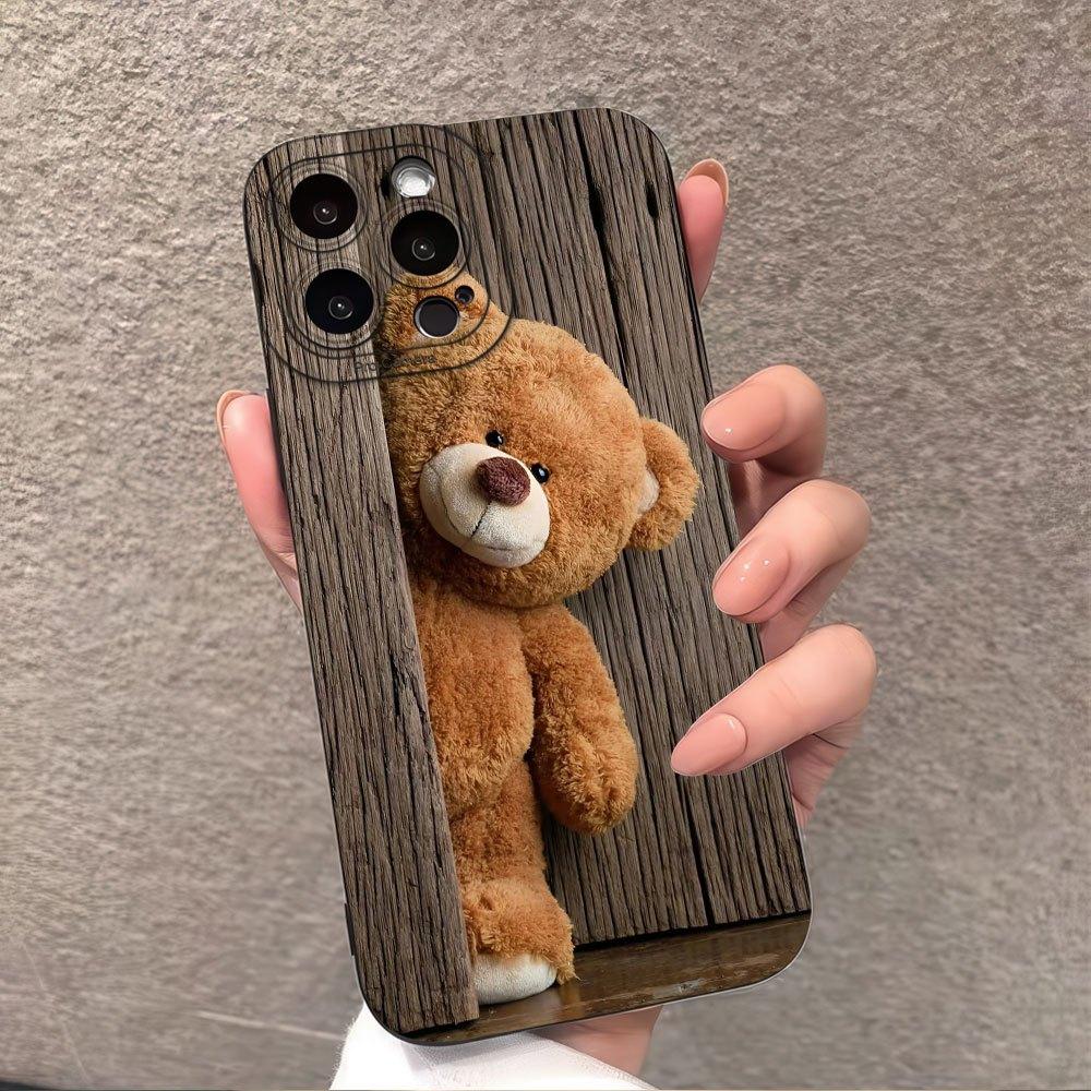 Новый Чехол С Милым Принтом Медведя Полное Покрытие Для Samsung Galaxy S26 S25 S24 S23 S22 S21 Ultra Plus S20 FE A15 A35 A55 A54