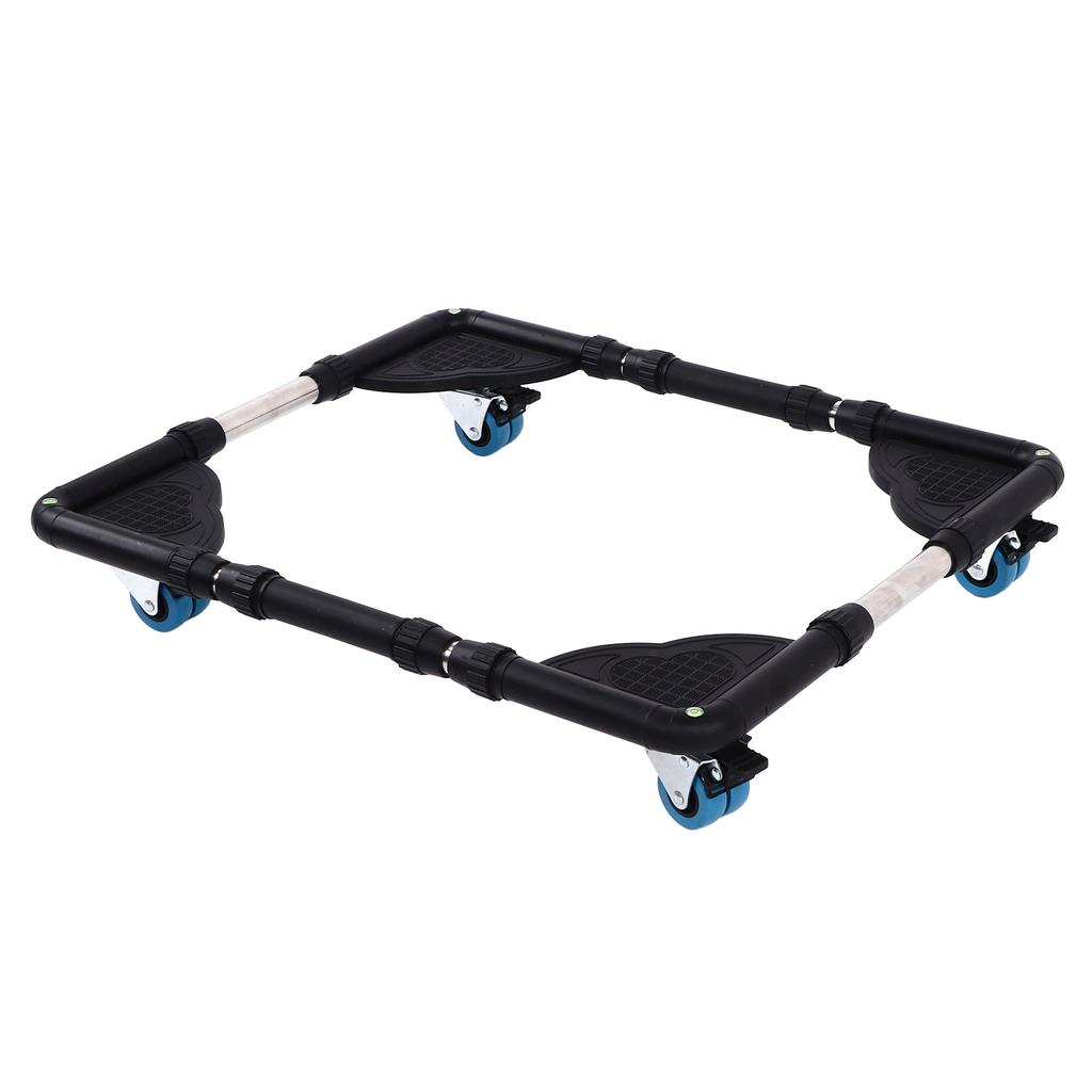 Мобильная роликовая регулируемая мебельная тележка для стиральной машины, стойка для тяжелой передвижной тележки черного цвета