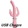 3 в 1 фаллоимитатор-кролик вибратор водонепроницаемый USB магнитный перезаряжаемый вибратор игрушки для взрослых