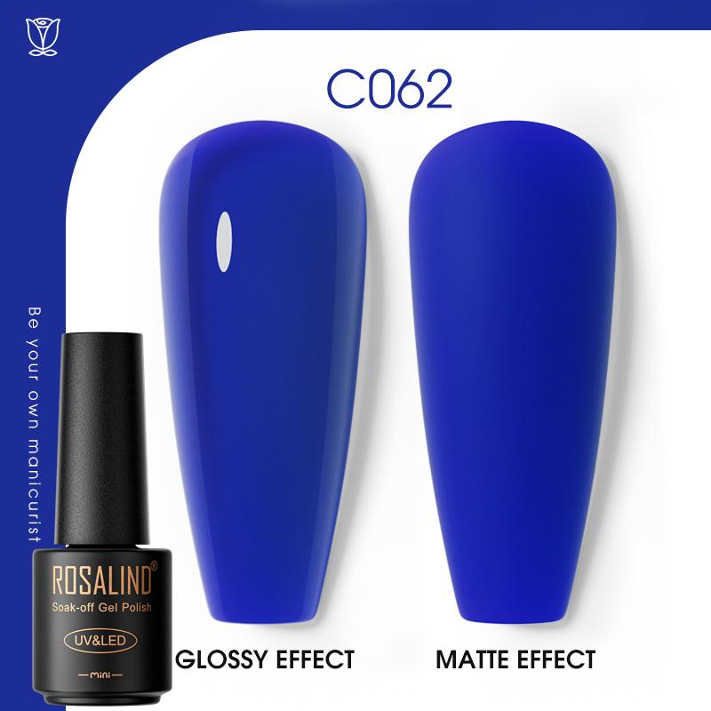 ROSALIND Лазерный верхний слой гель-лака для ногтей Яркий полуперманентный отмачиваемый УФ-лак для ногтей Многоцветный гель-лак Гибридный для дизайна ногтей Светодиодная/УФ-лампа