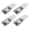 4 Pcs Embossing Folders Raised Relief Design DIY Craft Plastic Embossing Template Folders Tools for