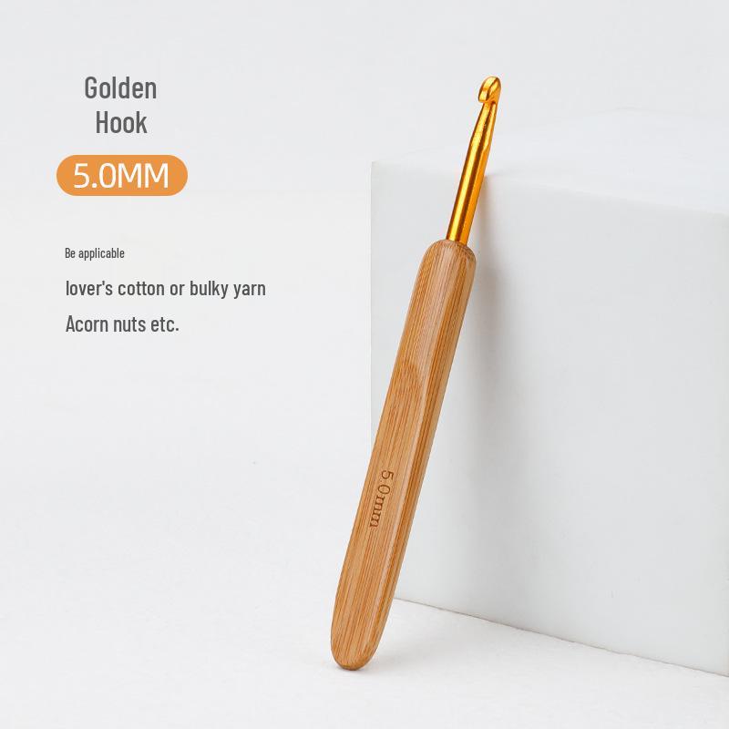 Карбонизированный бамбуковый крючок для вязания шерстяных свитеров ручной вязки и кукольных тапочек