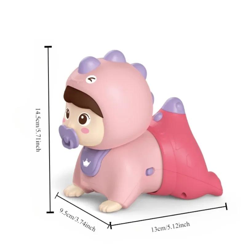 Baby Musical Crawling Toys for Girl Boy Cute Doll Early Learning Educational Toy Light Up Music Developmental Toy Tummy Time Toy