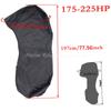420D Black Boat Full Outboard Engine Cover Heavy Duty Engine Motor Covers Protector for 175-225HP / 250-350HP Waterproof