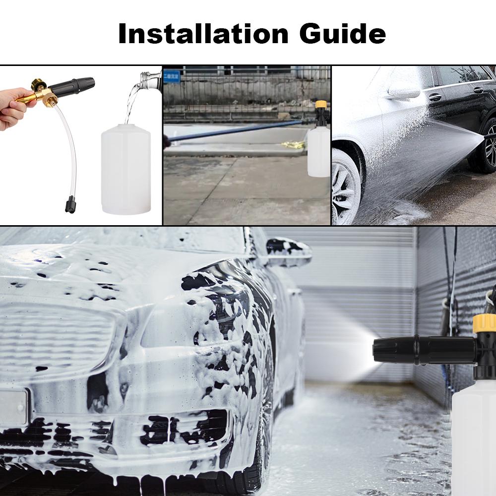 Мойка высокого давления для Karcher Kranzle Interskol Elitech Huter Foam Lance Инструмент для чистки Генератор пены Водяной пистолет для мойки автомобилей