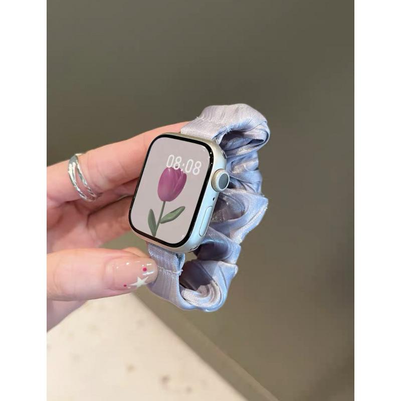 Для Apple Watch 8 9 10 Ремешок для Apple Watch iwatch 11 SE Чувство Французский Жемчужный Повязка-ремешок